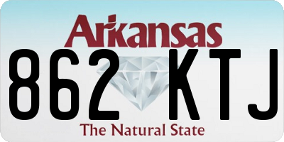 AR license plate 862KTJ