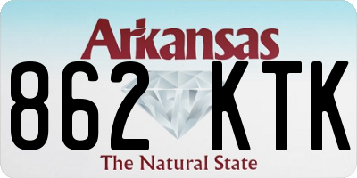 AR license plate 862KTK
