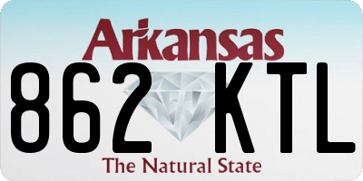 AR license plate 862KTL