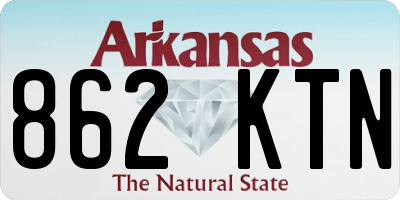 AR license plate 862KTN