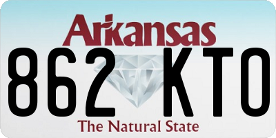AR license plate 862KTO