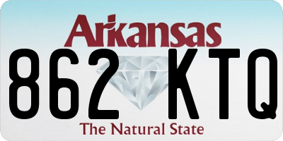 AR license plate 862KTQ