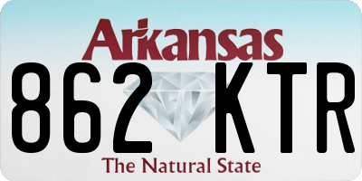AR license plate 862KTR