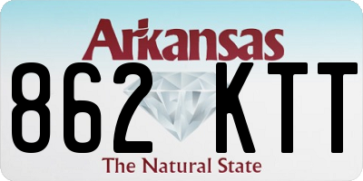 AR license plate 862KTT