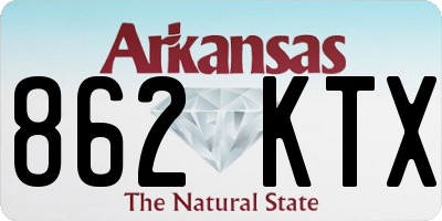 AR license plate 862KTX