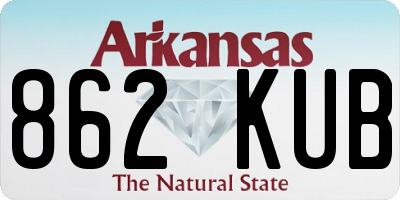 AR license plate 862KUB