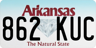 AR license plate 862KUC