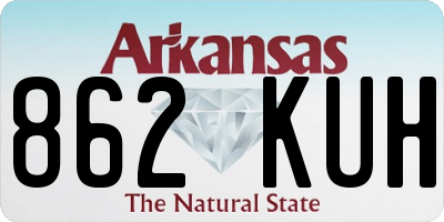 AR license plate 862KUH