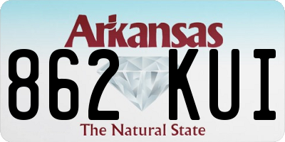 AR license plate 862KUI