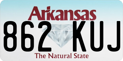 AR license plate 862KUJ