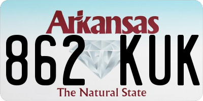 AR license plate 862KUK