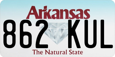 AR license plate 862KUL