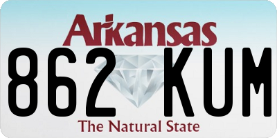 AR license plate 862KUM