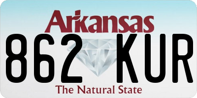 AR license plate 862KUR
