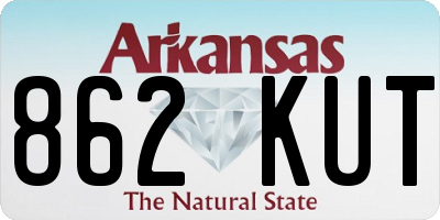 AR license plate 862KUT