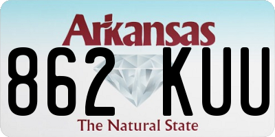 AR license plate 862KUU
