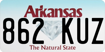 AR license plate 862KUZ