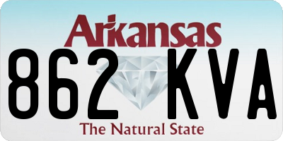 AR license plate 862KVA