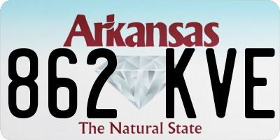 AR license plate 862KVE