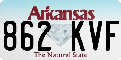 AR license plate 862KVF