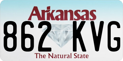 AR license plate 862KVG