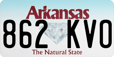 AR license plate 862KVO