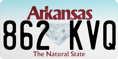 AR license plate 862KVQ