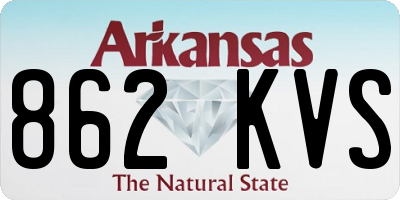 AR license plate 862KVS