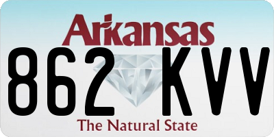 AR license plate 862KVV
