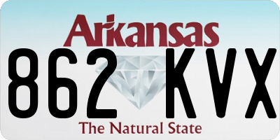 AR license plate 862KVX