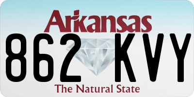 AR license plate 862KVY