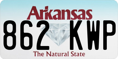 AR license plate 862KWP