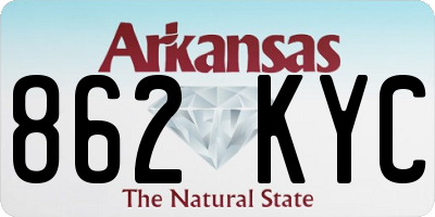 AR license plate 862KYC