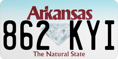AR license plate 862KYI