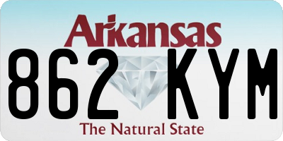AR license plate 862KYM