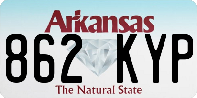 AR license plate 862KYP