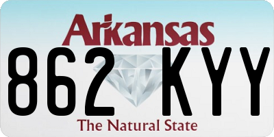 AR license plate 862KYY