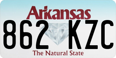 AR license plate 862KZC