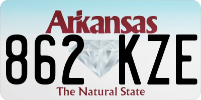 AR license plate 862KZE