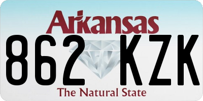 AR license plate 862KZK