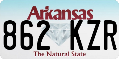 AR license plate 862KZR