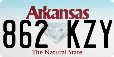 AR license plate 862KZY