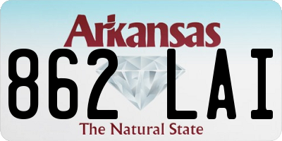 AR license plate 862LAI