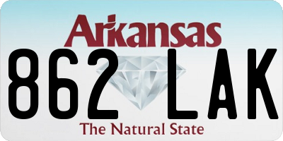 AR license plate 862LAK