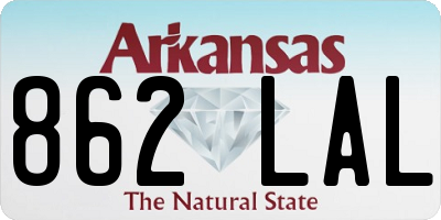 AR license plate 862LAL