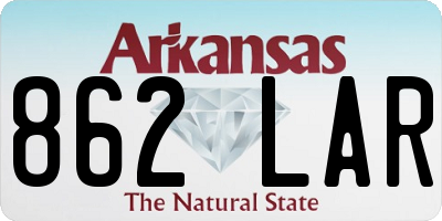AR license plate 862LAR