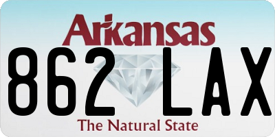 AR license plate 862LAX