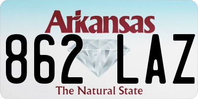 AR license plate 862LAZ