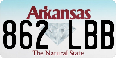 AR license plate 862LBB