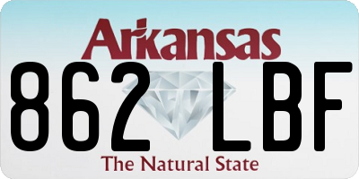 AR license plate 862LBF